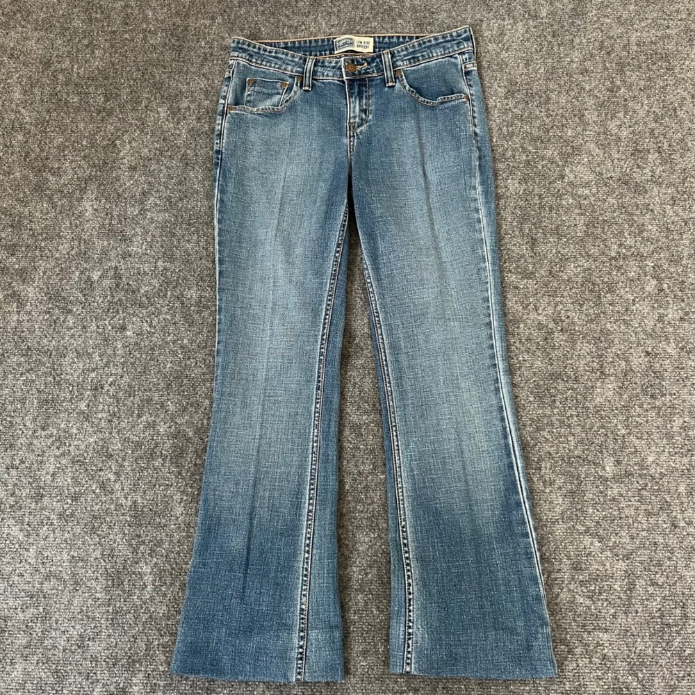 Signature Levi Strauss Womens Low Rise Bootcut Jeans Medium Wash Blue 31x31